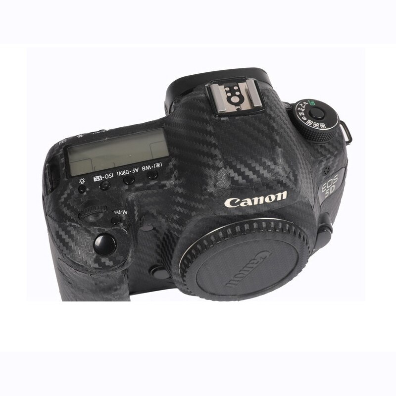Anti-kras Camera Body Carbon Fiber Film Protector Sticker Skin Voor Canon Eos 5D Markiii Sr 5D3 5DIV 250D 200DII SL3 Kus X10