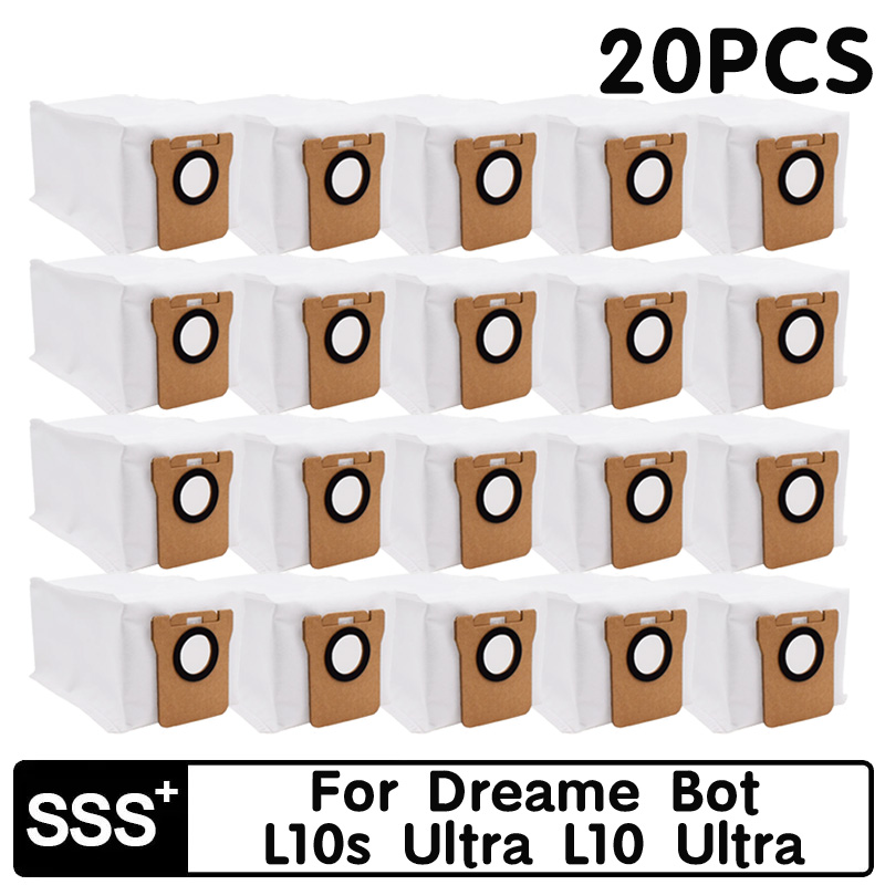 Voor Dreame Bot L10s Ultra L10 Ultra Robot Stofzuiger Onderdelen Rubberen Zijborstel Hepa Filter Mop Rag Stofzak Optioneel: Licht Groen