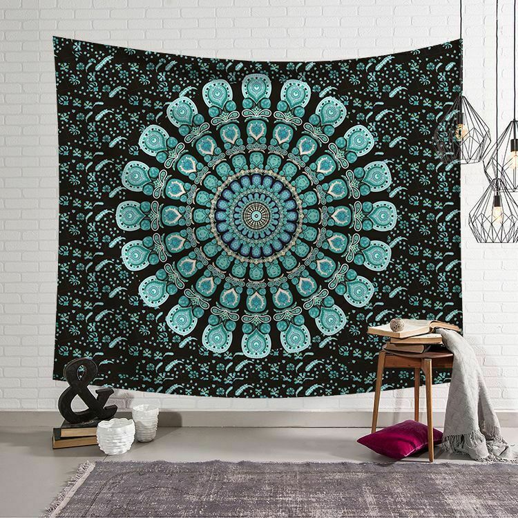 Tapestry Hippie Sprei Muur Opknoping Strandlaken Indiase Yoga Mat Decor Twin