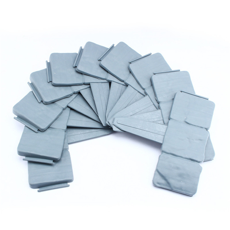 10Pcs Grey Garden Fence Edging Cobbled Stone Effect Plastic Lawn Edging Plant Border Decorations Flower Bed Border