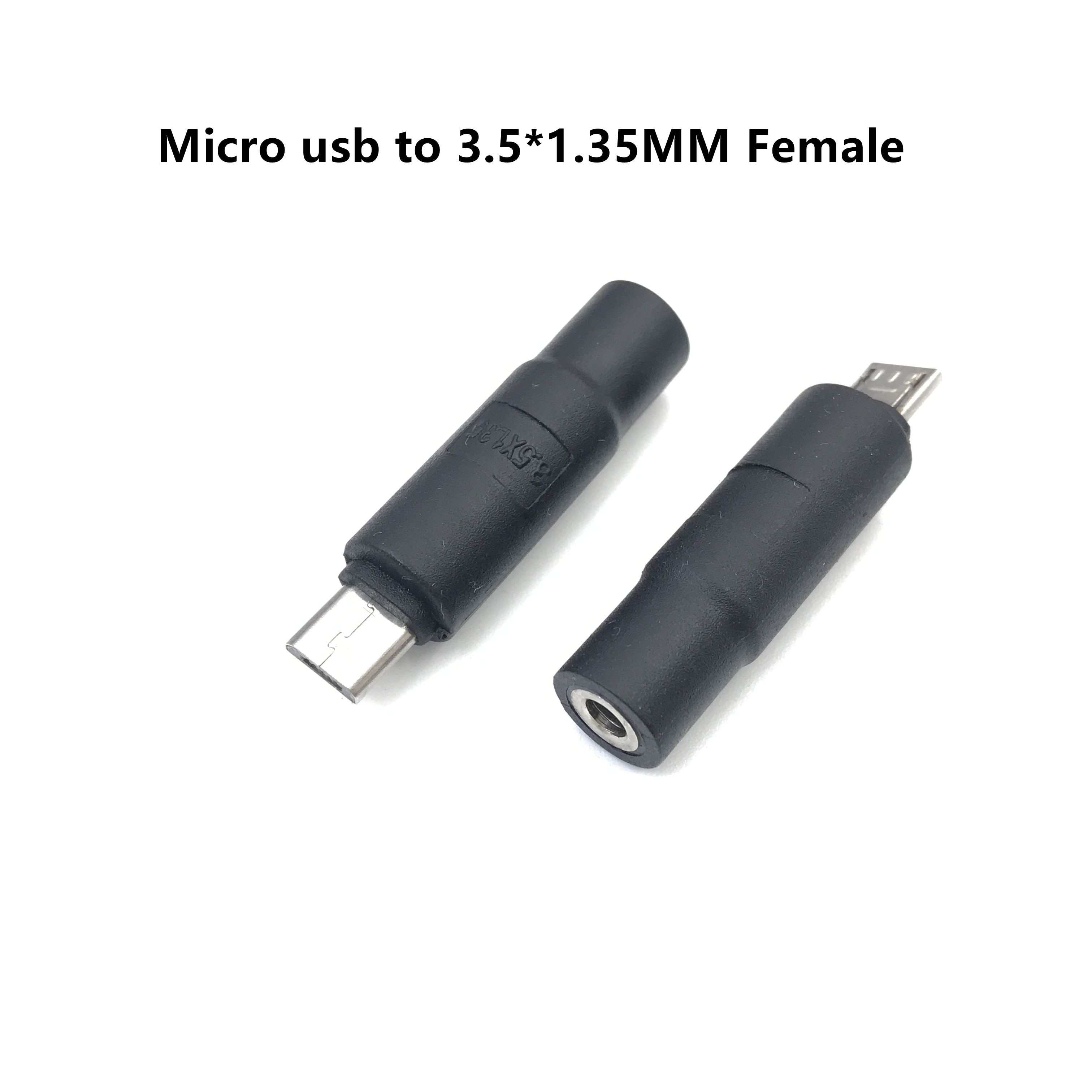 Mikro USB/USB 2.0 Stecker auf DC 3,5*1,35/4,0*1,7 mm Buchse Stecker Jack Konverter Laptop Adapter Stecker: Gold / 20 m