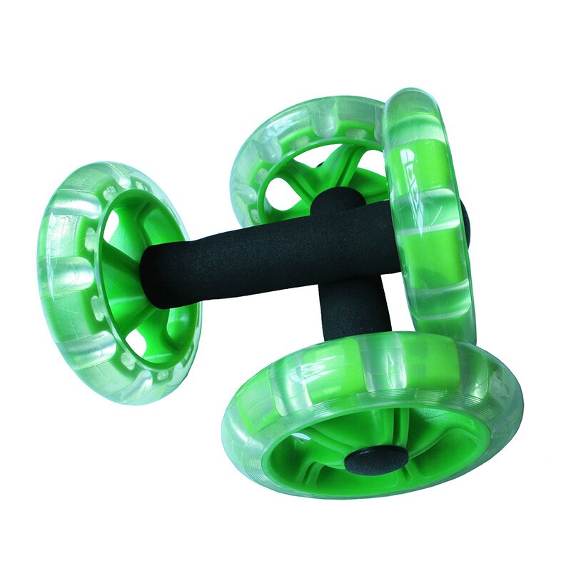 Abdominal Wheel AB Roller No Noise Trainer Training Muscle Exercise Fitness Equipment Home Double Wheel Abdominal Power Wheel: 2pcs green