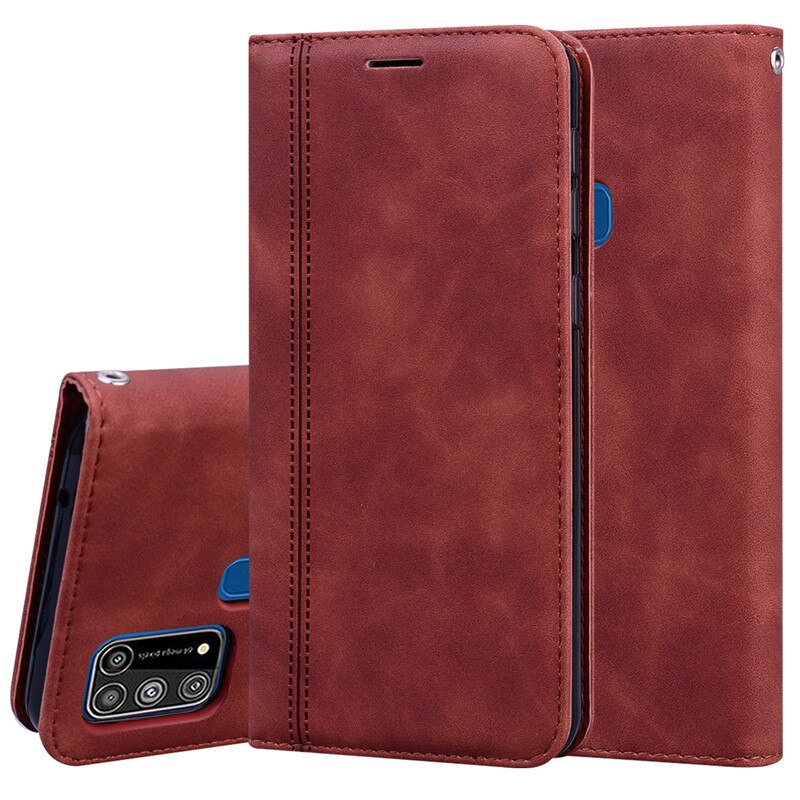 Wallet Flip Leather Cover Voor Samsung Galaxy M31 Case Mobiele Telefoon Case Voor Samsung M31 M315F M315 SM-M315F/Ds case Cover 6.4"