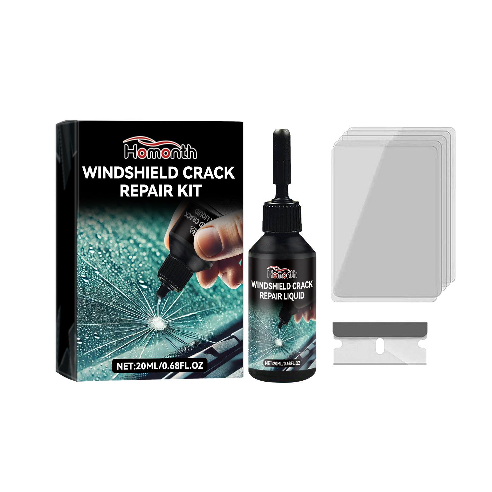 Windshield Crack Repair Kit Latest Upgraded Glass Crack Repair Kit,5MinQuick-Glass Repair Liquid Long-Lasting: Default Title