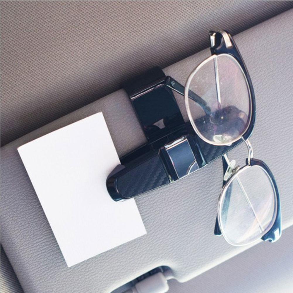 Sales! Auto Auto Zonneklep Clip Houder Voor Leesbril Zonnebril Brillen Card