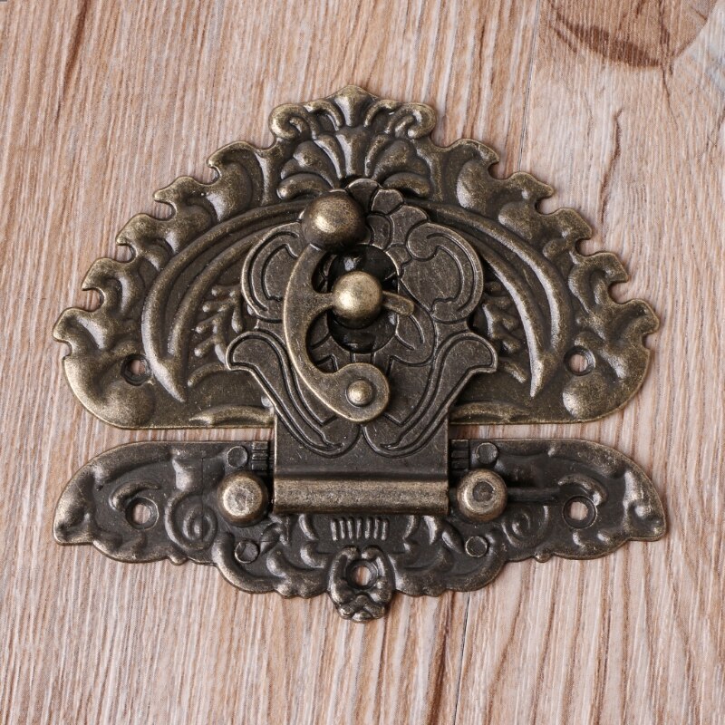 Vintage retrostil dekorativ hasp toggle resväska box lås krok spärr spännen  #0305#