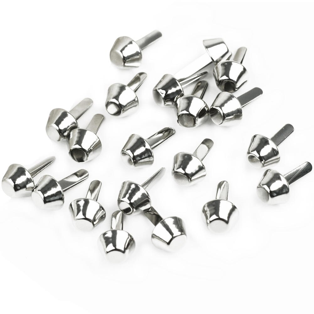 20 pcs 10mm Zilveren Paddestoel Klinknagel DIY Craft Ronde Spike Paddestoel Klinknagels Kleding Punk Stijl Lederen Armband Zak