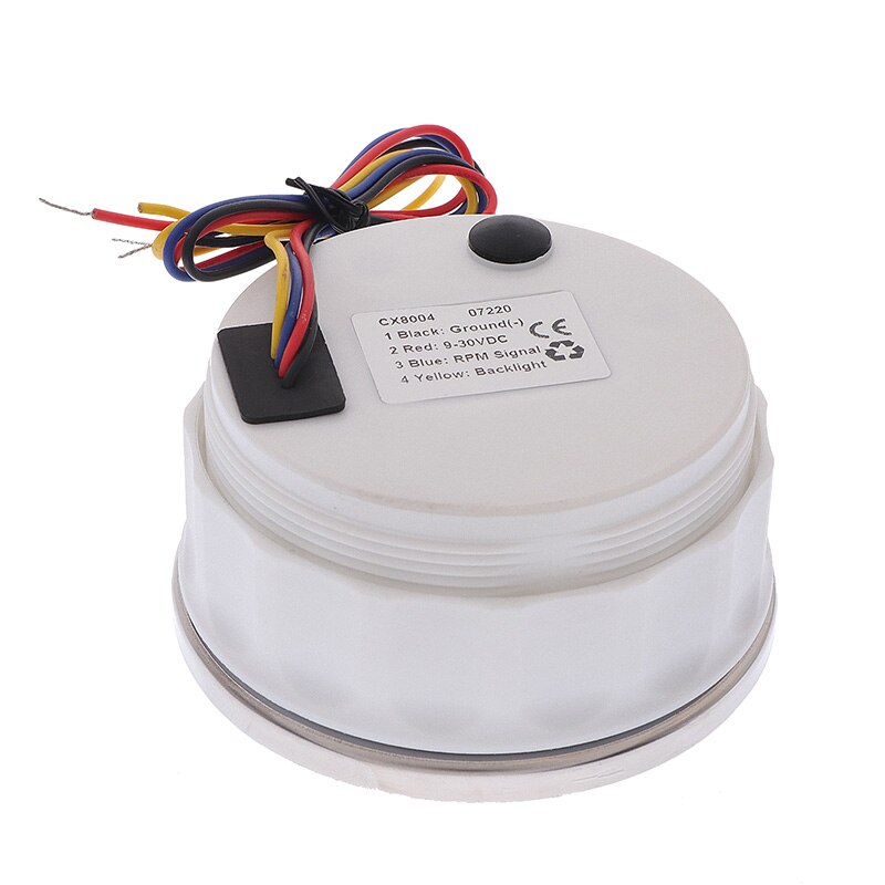 8000RPM Stainless Steel Bezel Digital Tachometer Waterproof Tacho meter 85MM with LCD Hour Meter For Car Boat Motocycle Marine