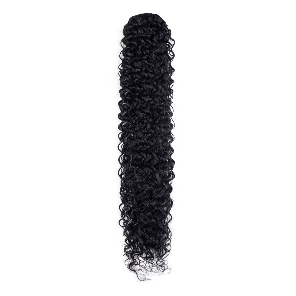 Curly Ponytail Hair Extension 34 Inch Highlight Ginger Orange Colored Drawstring Ponytail Natural Afro Kinky Curly Clip In Wigs: #1B