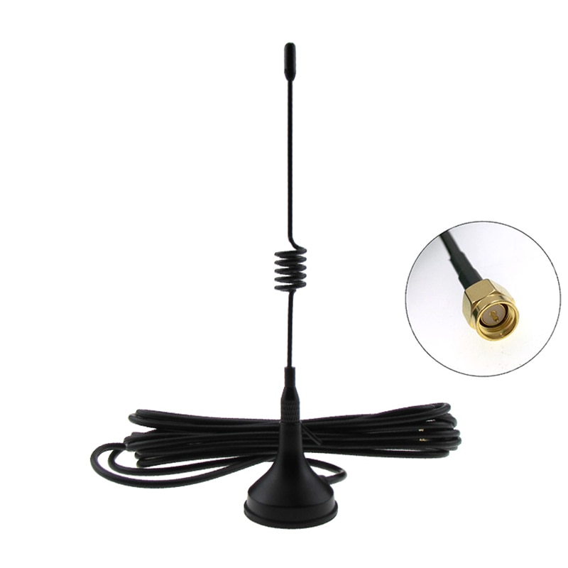 5 dbi 433 mhz antenn 433 mhz antenn gsm sma hankontakt med magnetisk bas för ham radiosignal trådlös repeater 433m
