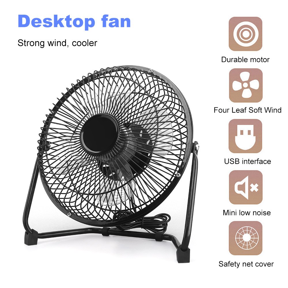 Vnbbt Draagbare Kleine Desk Usb Cooler Cooling Fan Kantoor Tafel Usb Mini Fans Super Mute Stille Voor Notebook Laptop