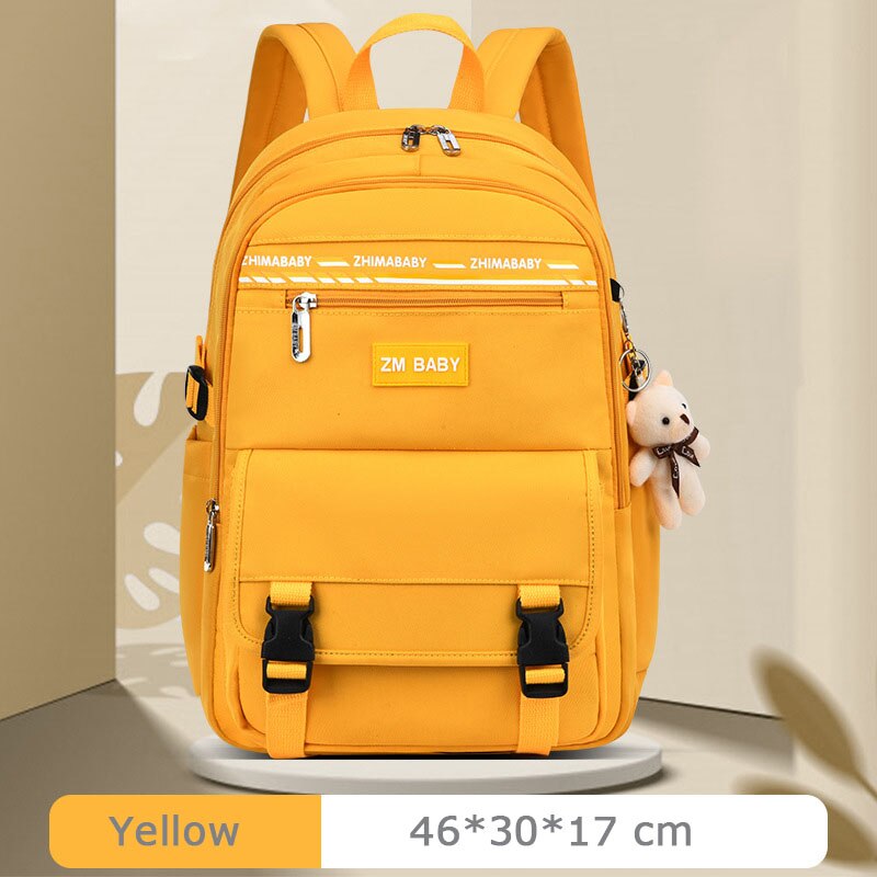 Art freundlicher schule Tasche Rucksack Teenager Schule Taschen Für Jungen Wasserdicht schule Rucksäcke Rucksack Mochila Escolar taschen: Gelb