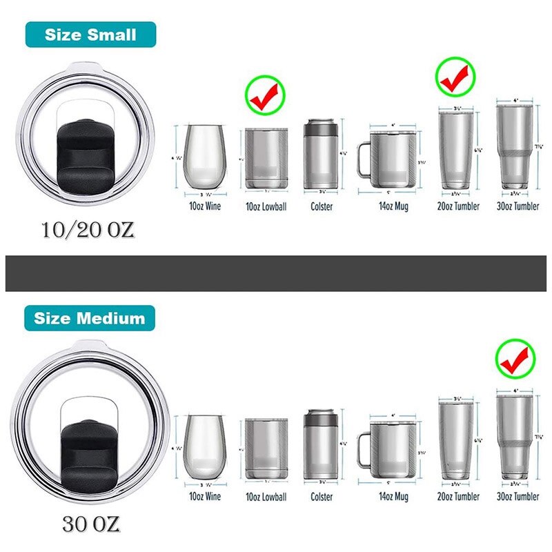 2Pack 20Oz Tumbler Lid ,netic Spill Proof Slider Cover Replacement for Spillproof Trail Lids Fits Coffee Tumbler