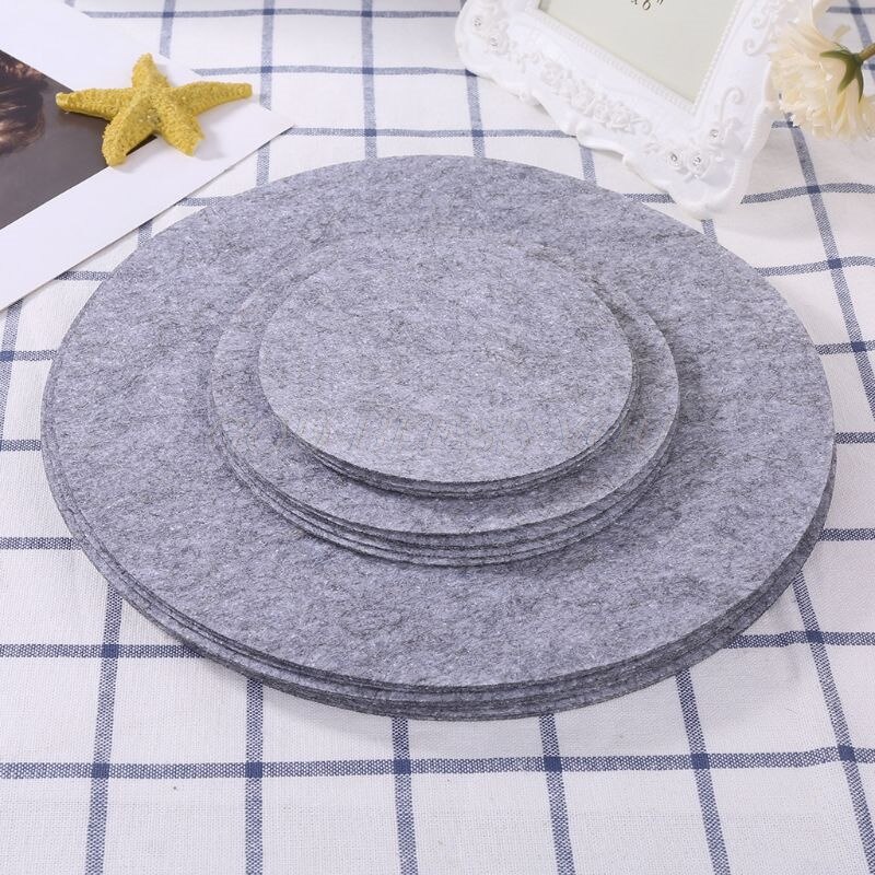 Juego de separadores de placas de fieltro suave, almohadillas separadoras de sartenes de 3 tamaños, utensilios de cocina, protectores de apilamiento de ollas, protectores para arañazos, 24 unidades