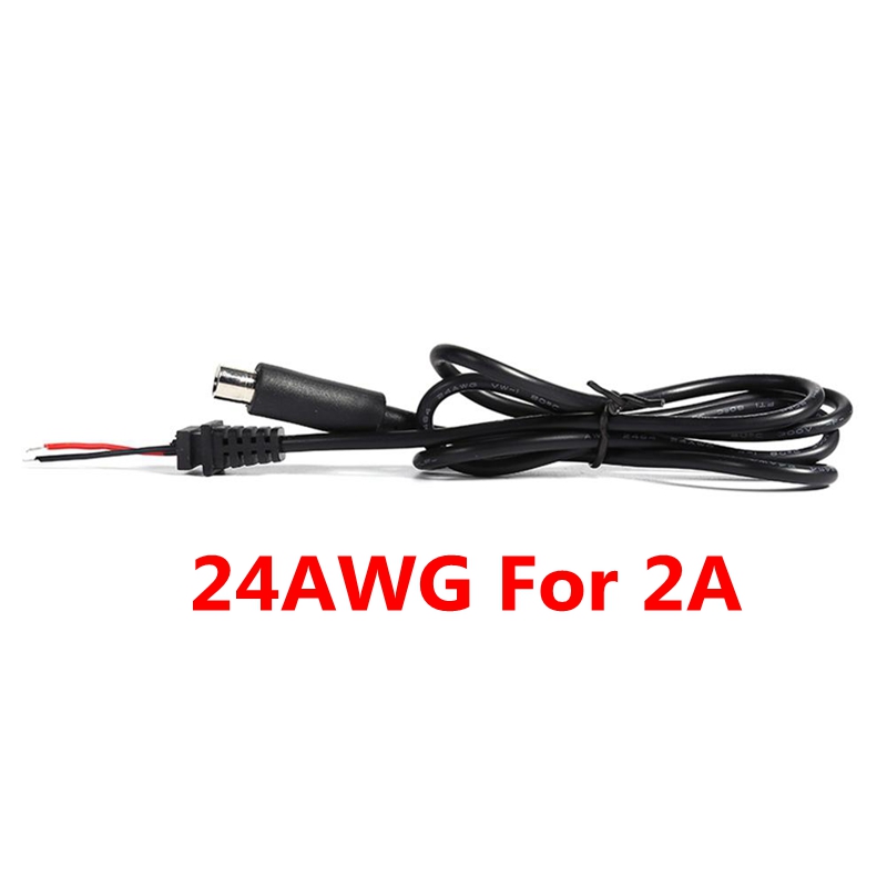 Cable de carga para patinete eléctrico Xiaomi M365 Pro, línea de salida de cargador, 42V, 2A, 3A, 4A, CC de 8mm: Negro
