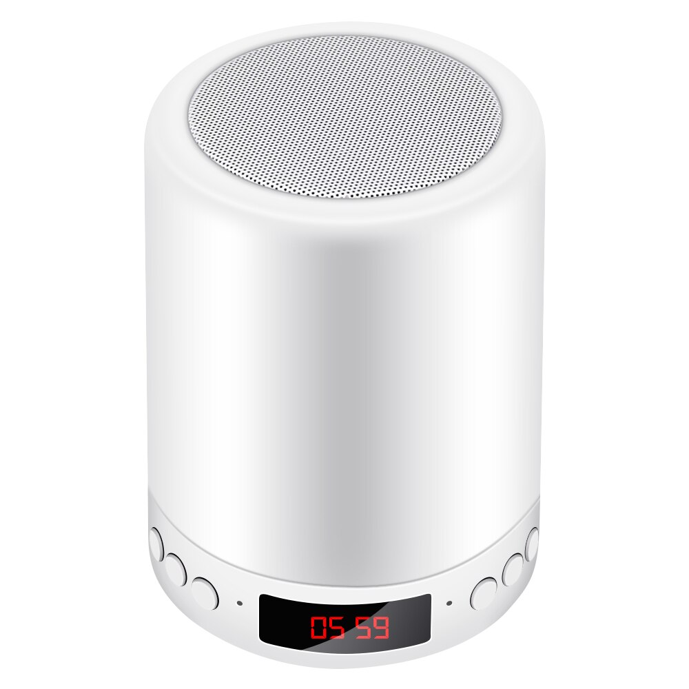 Bluetooth Speaker Lamp Verstelbare Helderheid Kleurrijke Light Speaker Aanraken Sensor Nachtlampje Bedlampje Draagbare Speaker