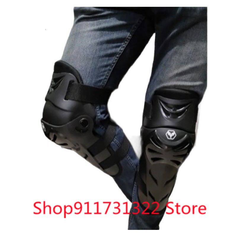 Duhan Rungear-coderas protectores de rodilla para motocicleta, conjunto de armadura (negro), 4 Uds.