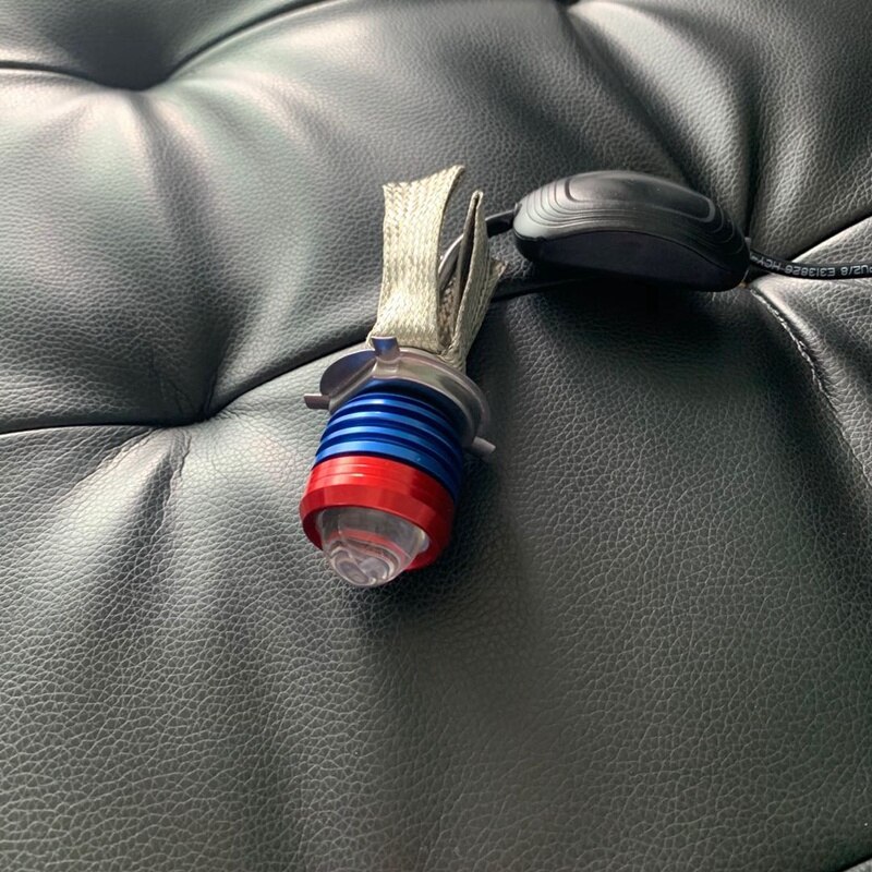 HID Projector Retrofit Headlight Lens Angel Eyes Motorcycle Headlight Bulbs LED Projector Lens DIY H4 Universal