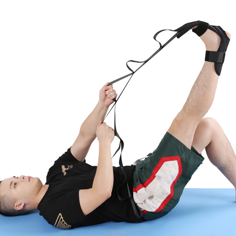 Fleksibilitet stretching ben båre rem til yoga fleksibilitet ben stretch bælte ekstra ankel ligament stretchers