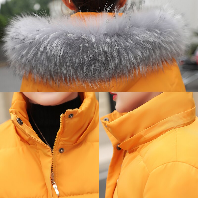 Parka con Cuello de piel falsa para mujer, Chaqueta de algodón , chaqueta de invierno, abrigo grueso para nieve, ropa para mujer, chaquetas para mujer, Parkas