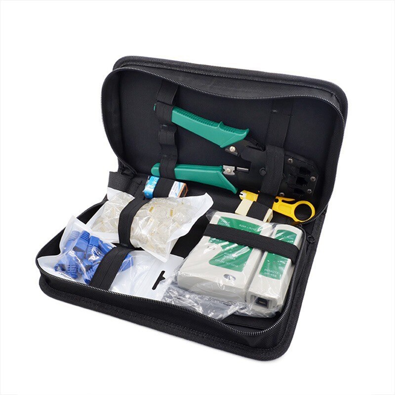 8 in 1 rj45 netzwerkkabeltester-crimpzangen-crimpwerkzeug-set netzwerkkabelzange kombinationswerkzeug reparaturwerkzeug-set: Default Title