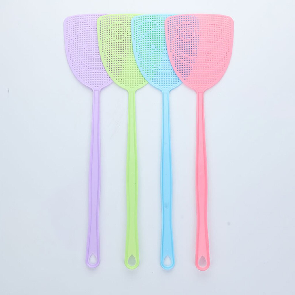 Tapette à mouche antiparasitaire 1 pièces manuel plastique 17.5 'Durable longue poignée: Default Title