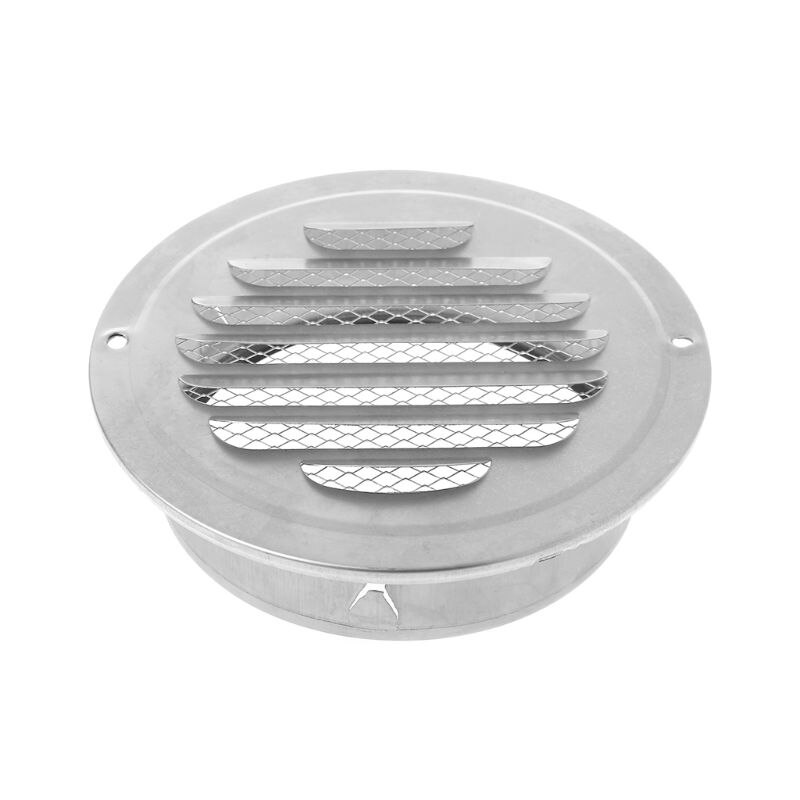 TTLIFE Stainless Steel Exterior Wall Air Vent Grille Round Ducting Ventilation Grilles 70/80/100/120mm Air Vent