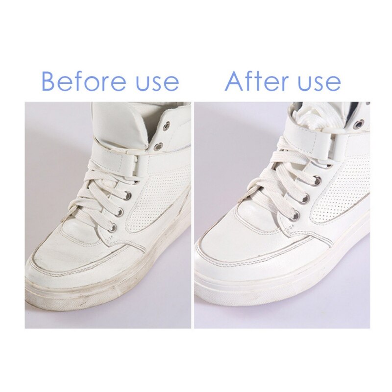50ml hvide sko renere hvidere polske rengøringsværktøj sko børste sko sneakers afslappet læder sko rengøring sko pleje forsyninger a