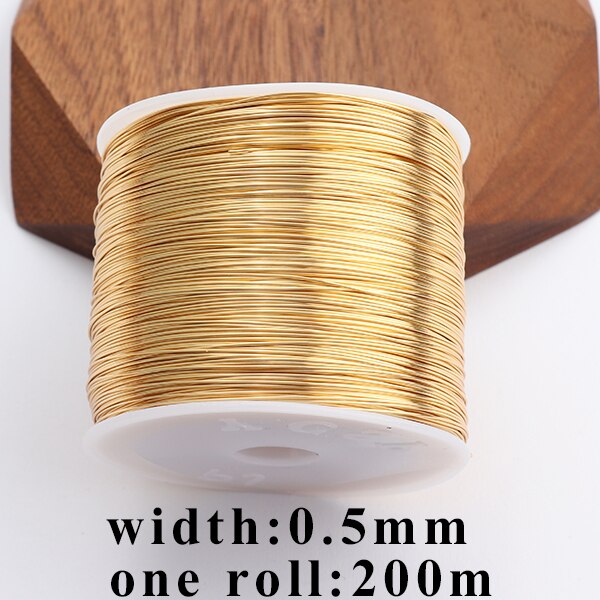 GUFEATHER M754,jewelry accessories,copper wire,18k gold plated,0.3 microns,diy bracelet necklace,jewelry making,one roll/lot: M75405