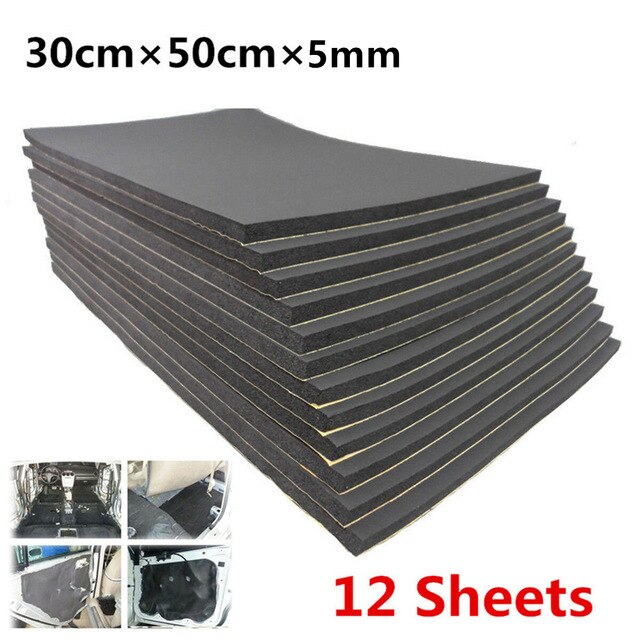 High noise reduction Thermal Heat Insulation Auto Thermal Silver Flame retardant Cotton Automotive Goods Car Accessories Auto: Yellow