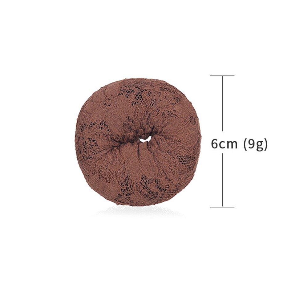 4size Magic Hair Bun Maker Accesories Chignon Magique Hair Donut Bun For Women Hair Styling Tools: 6cm Brown