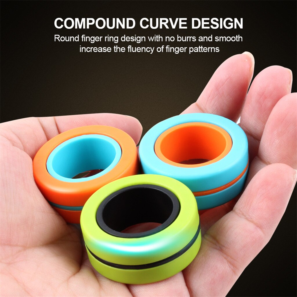 Spinning Top Magnetic Bracelet Ring Juguetes Unzip Toy Magic Ring Anti-stress Props Tools Decompression Toys Игркшки Для Детей