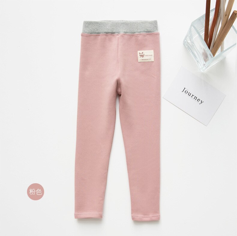 Autunno della molla Delle Ragazze Pantaloni Delle Ghette Per I Bambini Capretti Del Bambino Delle Ghette Casual Sport Pantaloni: Colore rosa