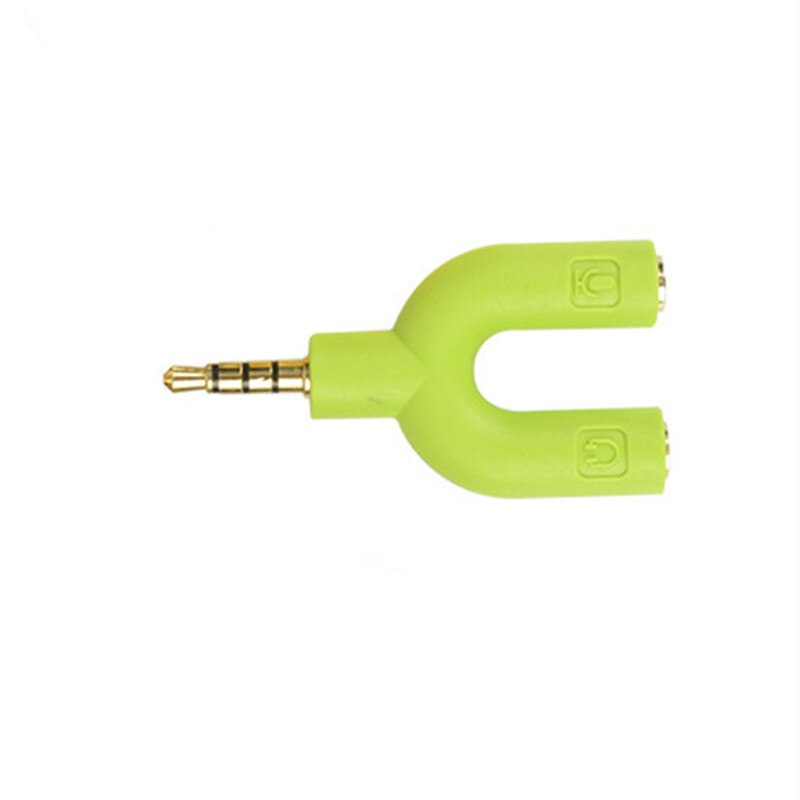 10pc 3.5 Splitter Dual Headphone Jack 4 Pole 3.5 Male To Double Female Speaker Connectors 3.5mm Audio Adapter Mini Jack Splitter