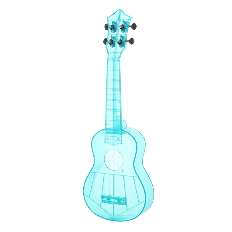 21Zoll Sopran Ukulele transparent PC Material Integral- Unibody Leicht Süssigkeit Colored 3 Saiten Gitarre: Blau