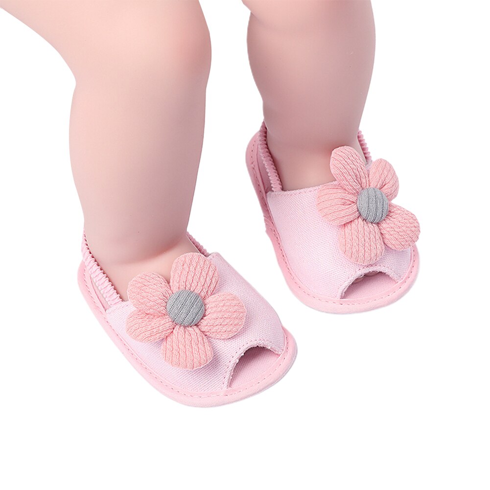 Bebê & crianças roupas do bebê meninas sandálias de flores, sola macia anti-deslizamento sapatos de verão infantil primeiros caminhantes princesa apartamentos