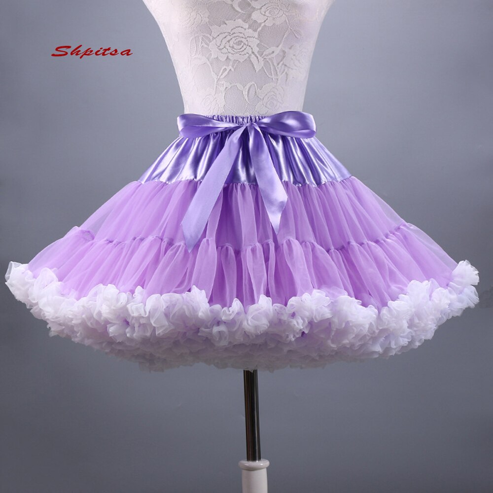 Colored Short Petticoats for Wedding Rockabilly Tutu Tulle Girl Underskirt Hoop Skirt Crinoline Woman Lolita Petticoat