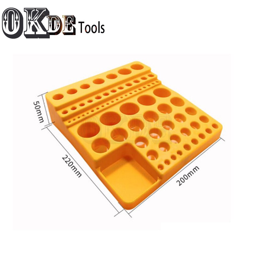 1pcs plastic case Storage box for spring collet inserts collect for CNC tool parts collecting Collecting tool Box