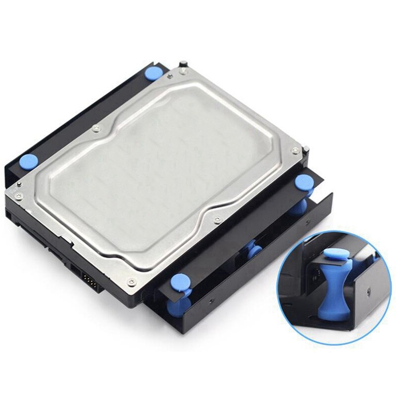 3.5 Inch Hard Disk Shock Absorber Bracket with Mounting Screws for PC Case 3.5 HDD to 5.25 DVD ROM Bay Mounting Adapter