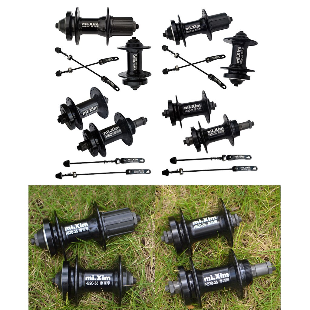 Moyeu de roulement à billes 32/36H, kit de moyeux avec Rotor de frein à disque pour vélo de route et vtt, 100/135mm