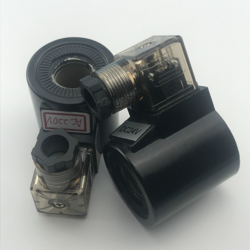 Innerdiameter 19/20 nordlig magnetventil för hydraulisk ventilspole  ac220v dc24v höjd 51mm