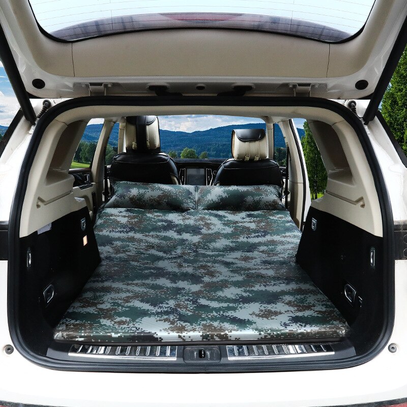 Automatische Aufblasbare Auto Reise Bett SUV Luft Auto Matratze für Zurück Sitz Abdeckung Camping Begleiter PVC Tuch Auf Lagerbier