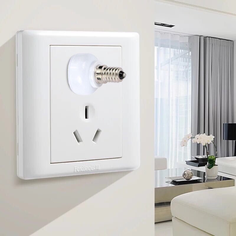 E27 stiks lampefatning us/eu stik lampe basestik skrue pære lysholder hvid husholdningsforsyning stik tilbehør