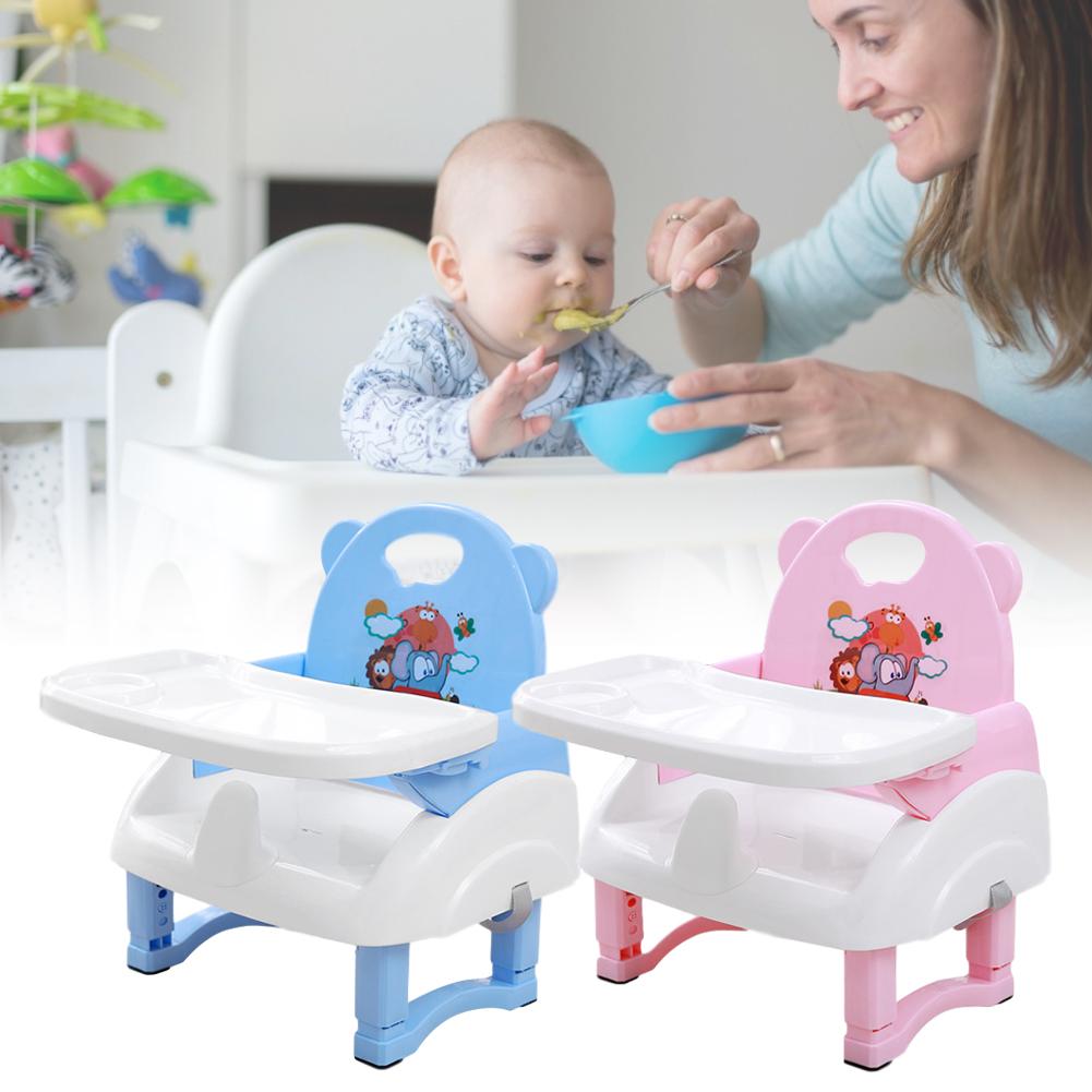 Enfants pliant à manger chaise réglable bébé rehausseur siège pour salle à manger chaise bébé chaises dîner plaque alimentation siège de sécurité