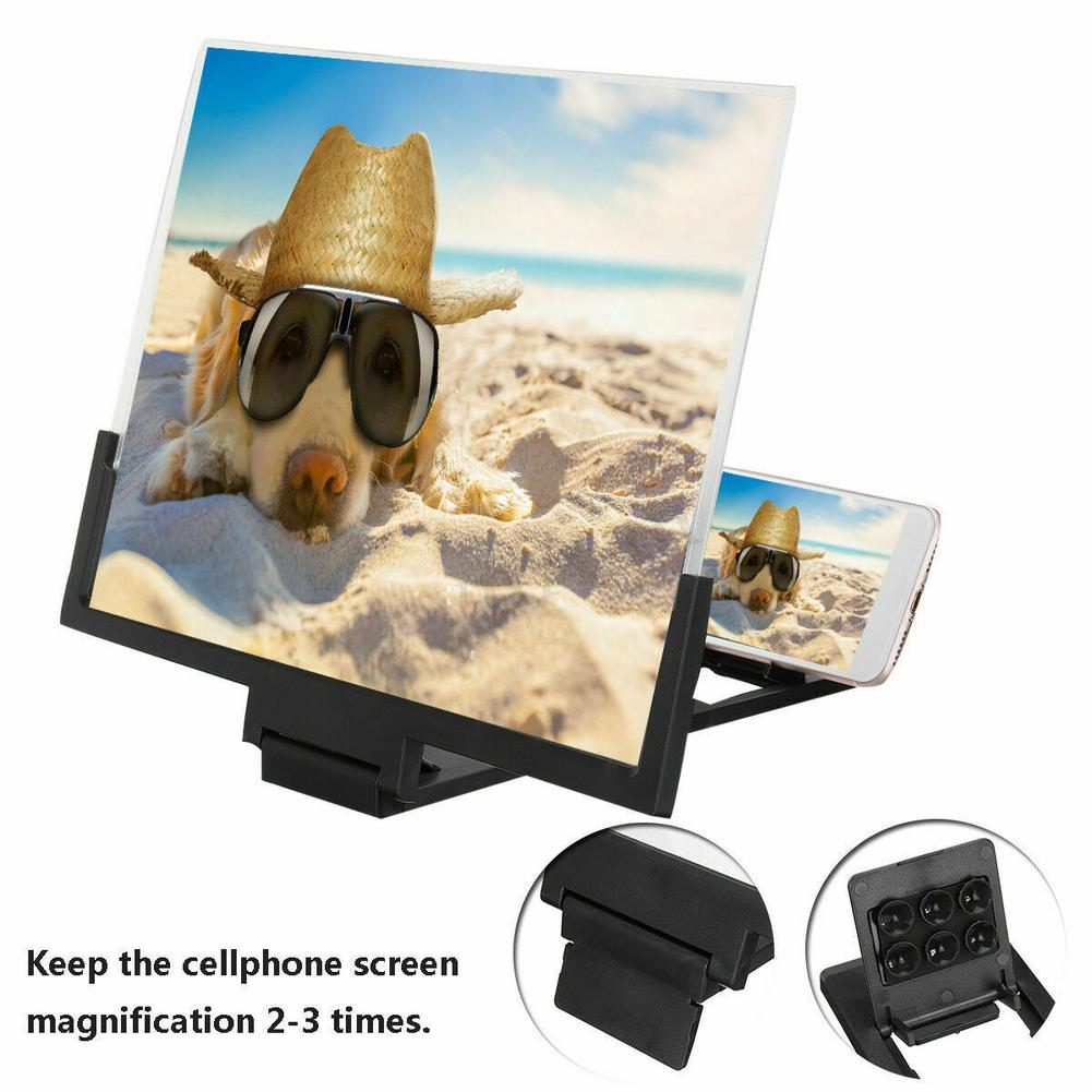 14 Inch 3D Hd Screen Magnifier mobile phone video amplifier Smartphone Stand Portable Folding Desktop Holder Stand for cellphone