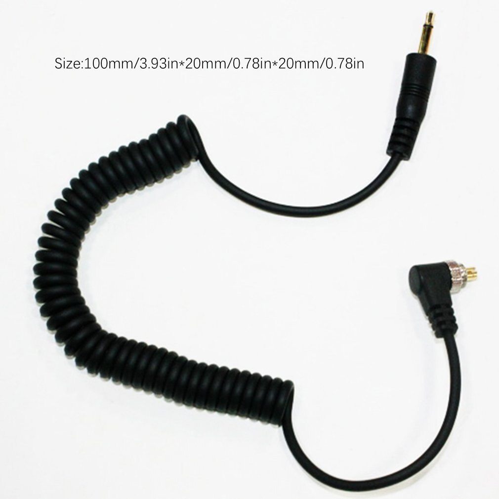 1 Meter Camera Knippert Accessoires 3.5Mm Male Pc Flash Sync Kabel Schroef Lock Voor Trigger Studio Licht