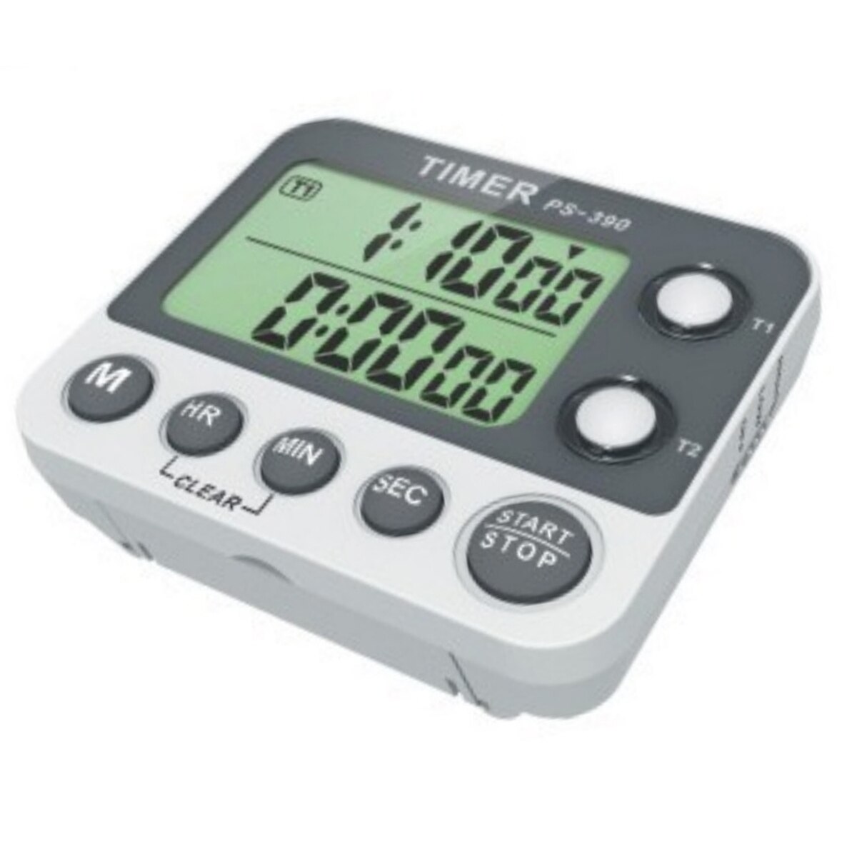 2.3inch LCD Screen Adjustable Volume Digital Kitchen Dual Timer Cooking Timer Stopwatch Loud Alarm Count-Up & Count Down Timer