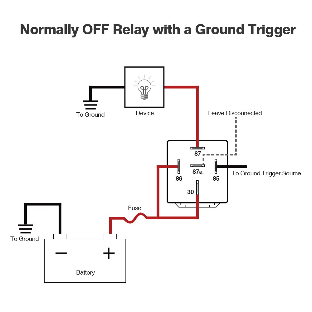 MICTUNING 10pcs/set 5 pin SPDT Relay LED Light Bar Replacement Relays DC 12V 30/40 Amp Universal for Auto Car Truck Accessories
