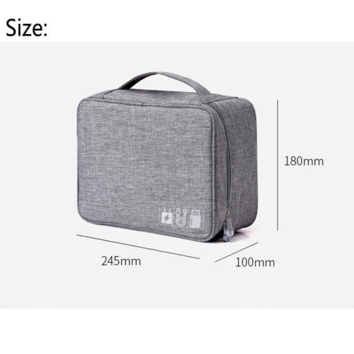 Offre spéciale étanche voyage sac de rangement électronique USB chargeur boîtier câble organisateur sac cosmétique