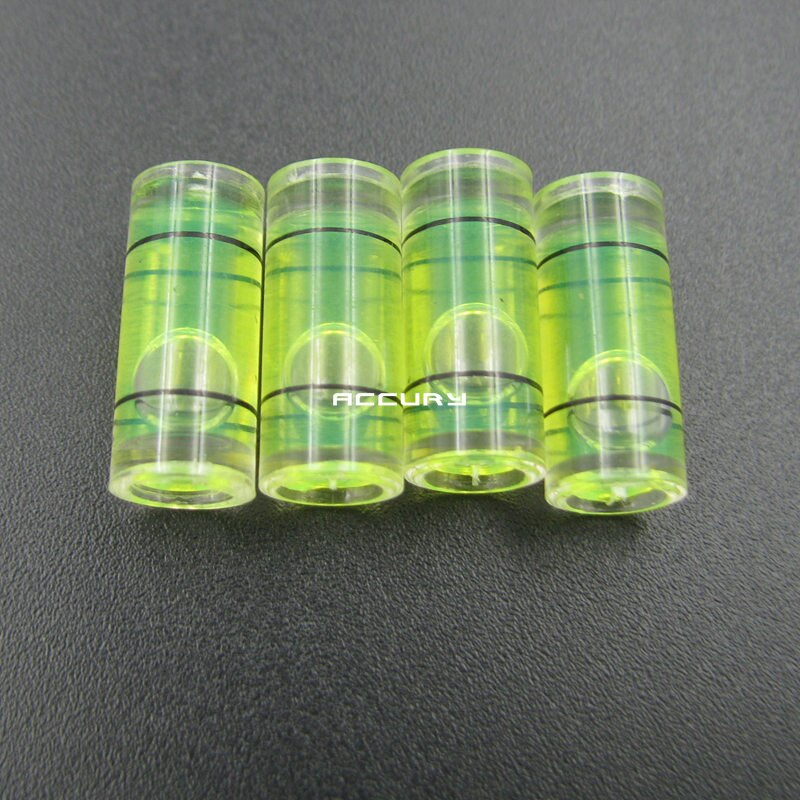 100pcs 7*16mm Spirit level vial Plastic Mini level Plastic bubble level Acrylic leveler for Wall TV or Hanging wall picture